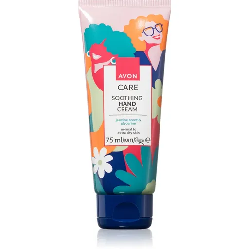 Avon Care Jasmine Scent & Glycerine crema de maini pentru piele foarte uscata 75 ml