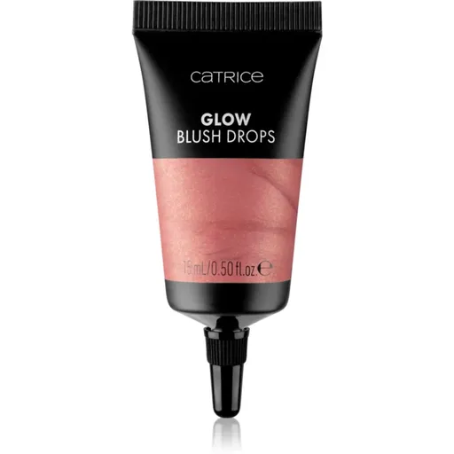 Catrice Glow Blush Drops fard de obraz lichid culoare 010 Coral Touch 15 ml