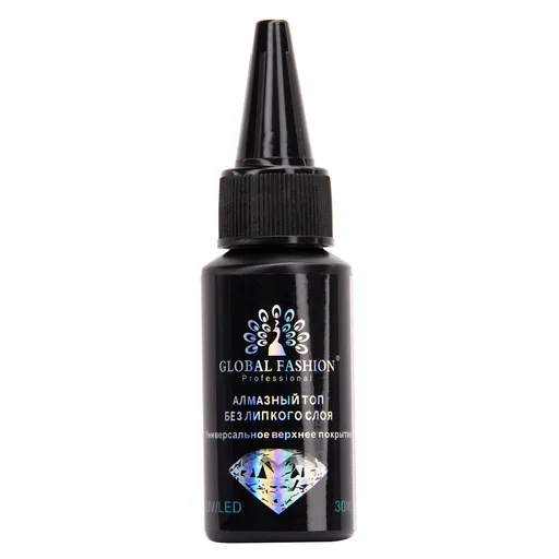 Top coat Unghii, Global Fashion, Top / Finisare, fara Strat Lipicios, 30 ml, Transparent, TPO Free