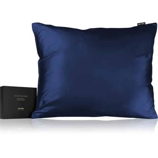 Notino Silk Collection Pillowcase față de pernă din mătase Navy Blue 50x60 cm