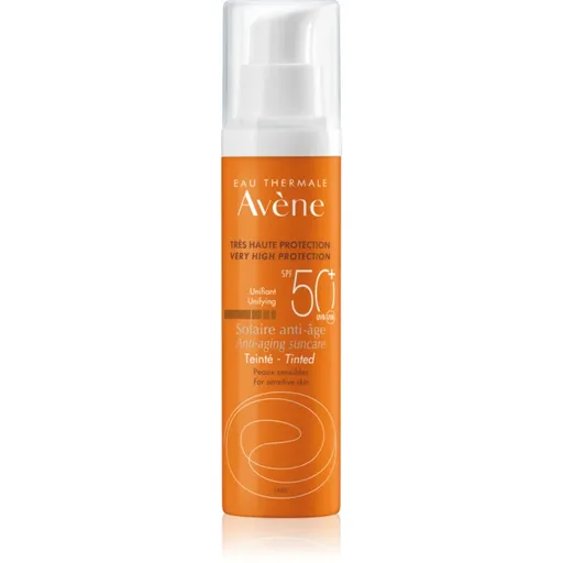 Avène Sun Anti-Aging Suncare Tinted fluid protector tonifiant pentru față impotriva petelor SPF 50+ 50 ml