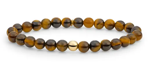 Sparkling Jewels Brățară cu mărgele cu ochi de tigru SBG-GEM09-ADD-6MM