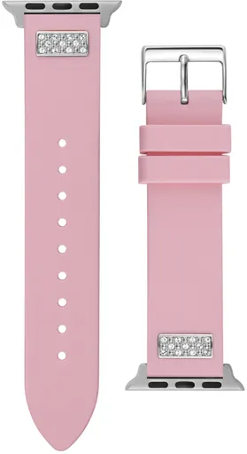 Guess Curea din silicon pentru Apple Watch (38 - 41 mm) - Pink CS2005S3