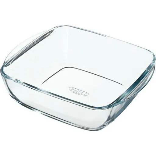 Pyrex Vas de sticlă pentru cuptor, pătrat, 2,2 l,25 x 22 x 7 cm, 2,2 l