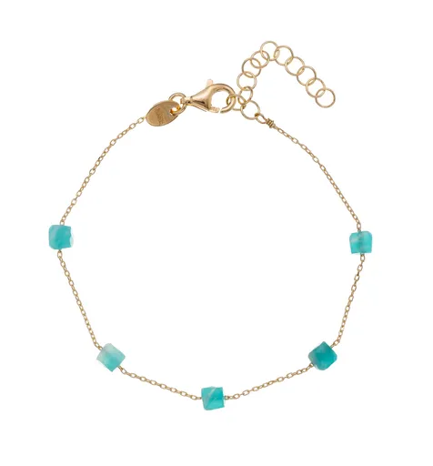 Alisia Brățară elegantă placată cu aur cu amazonită AL2534.01.011