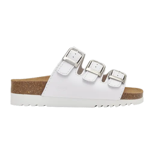 Papuci Scholl Rio Wedge AD albi, mărimea 37, alb, 37 EU