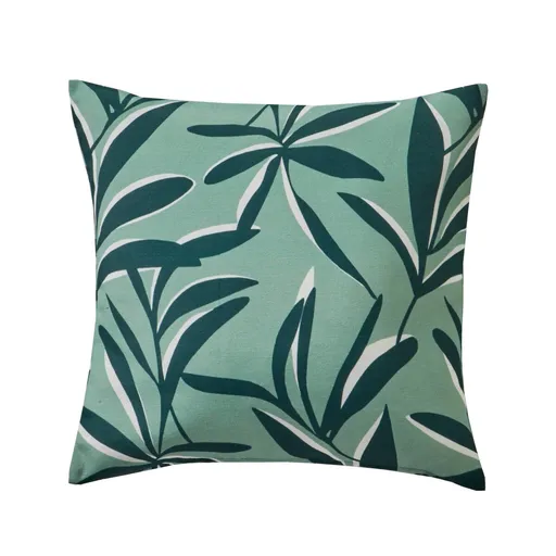 Set de 2 fețe de pernă cu imprimeu cu frunze