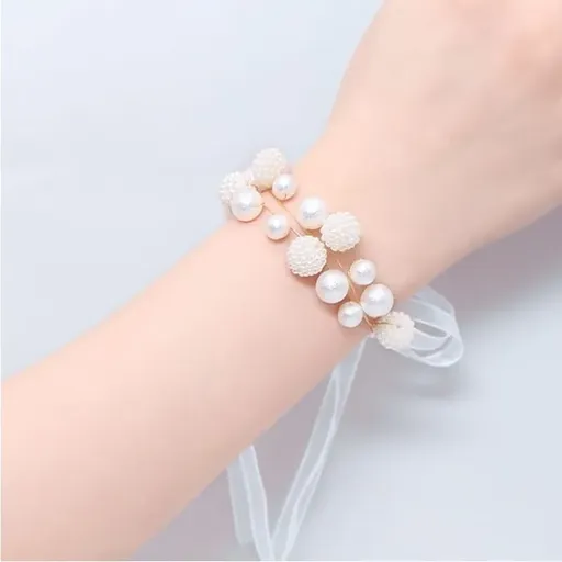 Bratara pentru Domnisoarele de Onoare White Pearl