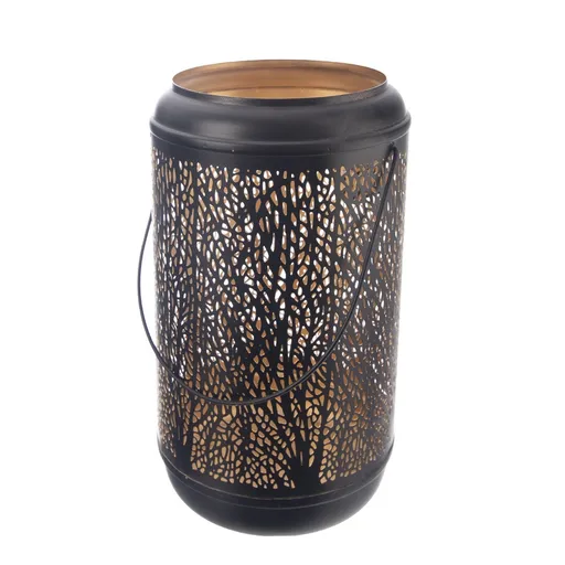 InDecor Sfeșnic metalic Tree negru, 17 x 17 x 29cm, L
