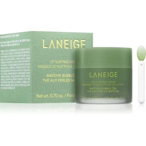 LANEIGE Lip Sleeping Mask masca de noapte cu efect de regenerare de buze culoare Matcha Bubble Tea 20 g