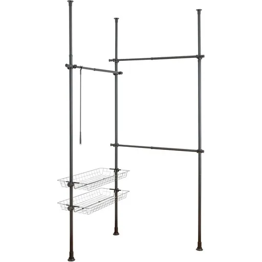 Wenko Cârlige telescopice Herkules Duo, negru, negru