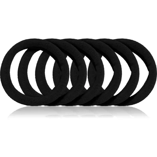 BrushArt Hair Band Elastice pentru par Black 6 buc