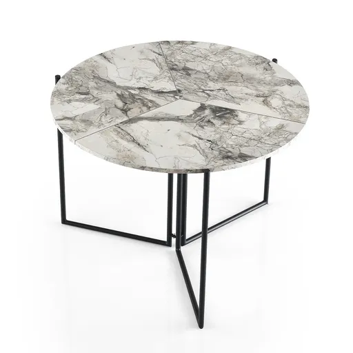 Masă de sufragerie Yaprak Atlantic Pine, gri