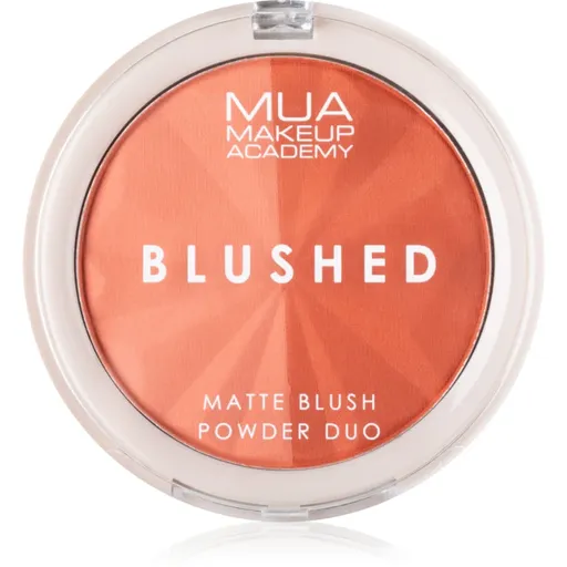 MUA Makeup Academy Blushed Powder Blusher fard de obraz sub forma de pudra culoare Peach Fizz 5 g