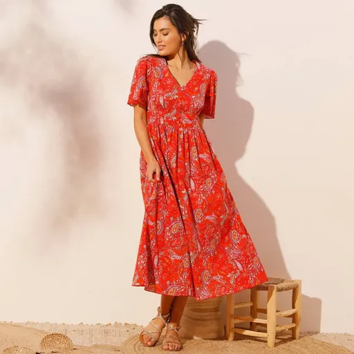 Rochie lungă imprimată