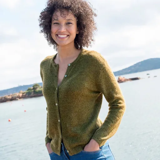 Pulover din amestec de mohair și lână