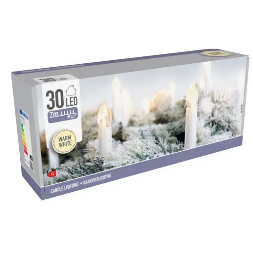 Instalație de crăciun luminițe LED Candle Lights, 30 LED
