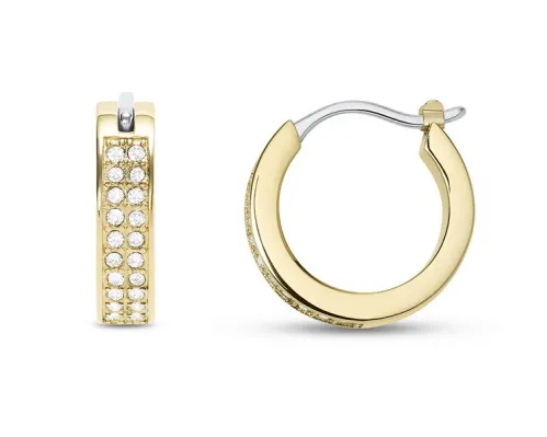 Fossil Cercei cercuri placați cu aur cu zircon JOF00807710