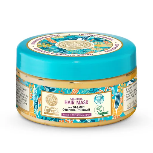 Natura Siberica Mască hidratantă cu cătină pentru păr normal și uscat Oblepikha (Hair Mask) 300 ml