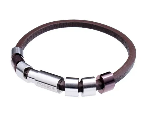 Police Brățară stilată din piele PJ22653BLC219