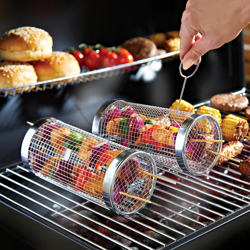 Rolă pentru grătar cu ajutor de rotire