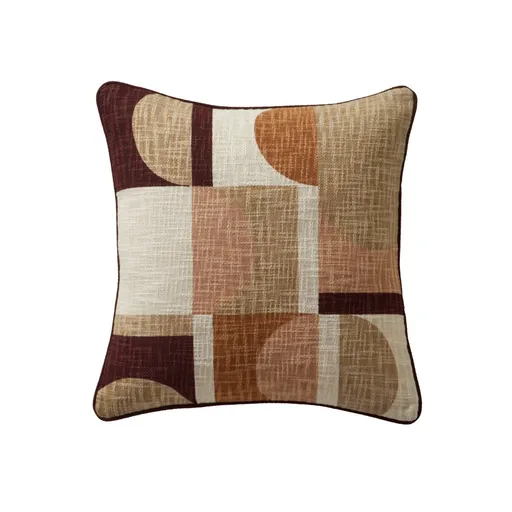 Pernă cu imprimeu geometric