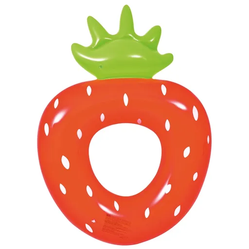 Vetro-Plus Inflatable Ring Strawberry, 101 x 76 cm