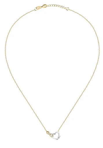 La Petite Story Colier fermecător bicolor Infinit și Inimă Silver LPS10AWV83