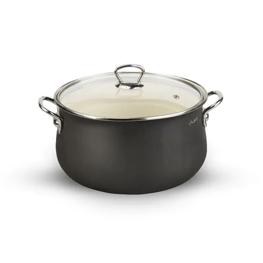 Cratiță emailată Lamart LT1280 Hard diametru 22 cm, gri, diam. 22 cm