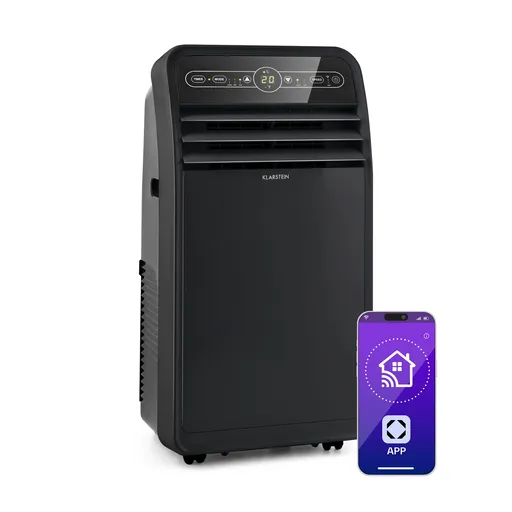 Klarstein Metrobreeze New York Smart 7k, aer condiționat portabil, 7000 BTU / 2,1 kW, clasa energetică A, telecomandă