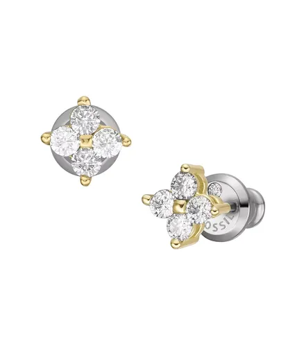 Fossil Cercei fini placați cu aur Hazel JOF00997710