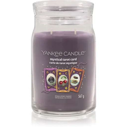 Yankee Candle Halloween Mystical Tarot Card lumânare parfumată Signature 567 g