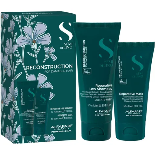 Alfaparf Milano Semi di Lino Reconstruction Minisize Kit Set de călătorii pentru par deteriorat