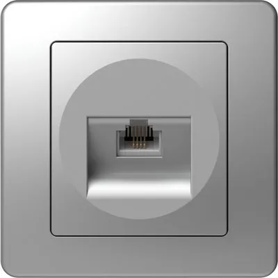 Ekonomik Priza simp tel argint, TEM Modul TEM-KE36ES-B