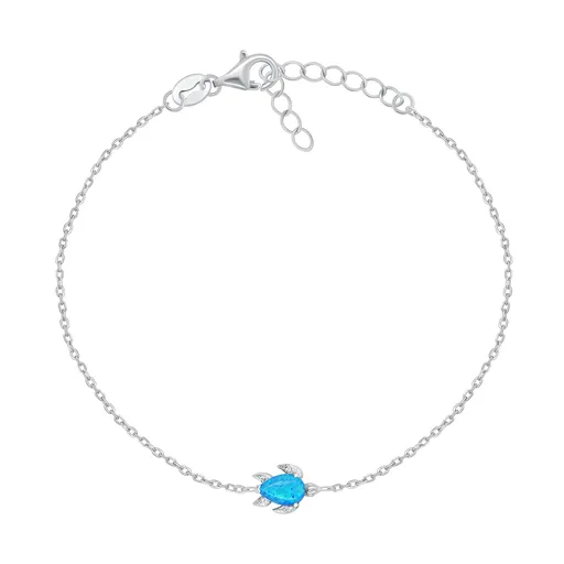 Brilio Silver Frumoasă brățară de argint Broască țestoasă BRC121WB