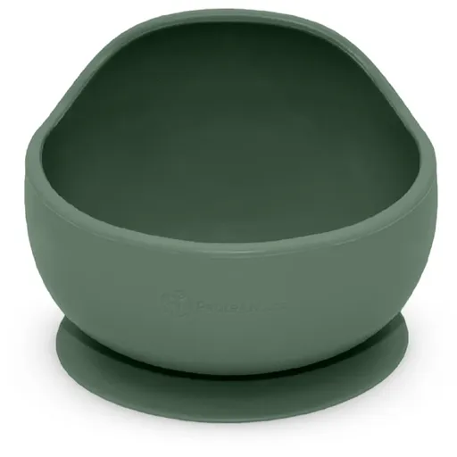Petite&Mars Take&Match Silicone Bowl castron cu ventuză Misty Green 6 m+ 360 ml