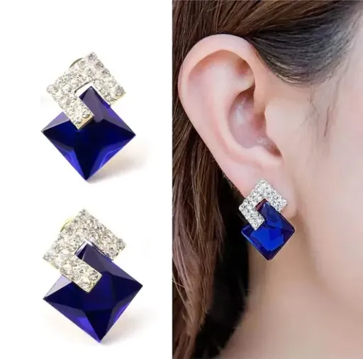 Cercei Eleganti Royal Blue Zinc - 15478739