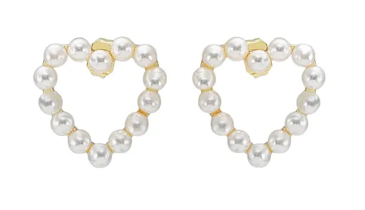 Troli Cercei blânzi, placați cu aur cu mărgele VBE005 G