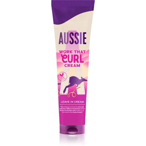 Aussie Bouncy Curls Work That Curl crema leave-in pentru par ondulat si cret 160 ml