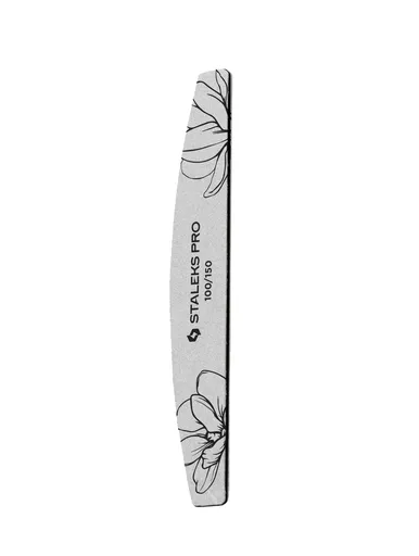 STALEKS Pilă minerală de unghii Expert 40 100/150 (Crescent Mineral Nail File) 25 buc