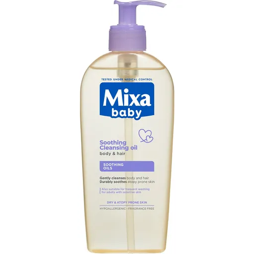 Mixa Ulei calmant de curățare pentru copii Baby (Soothing Cleansing Oil For Body & Hair ) 250 ml