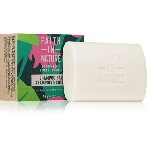Faith In Nature Dragon Fruit șampon organic solid pentru par deteriorat si vopsit 85 g