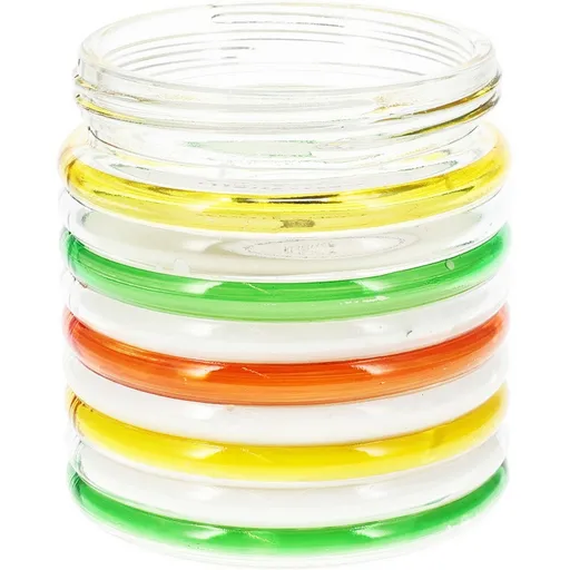 Lumânare repelentă Citronella Stripes, 780 g, 11în 12 cm, verde, verde