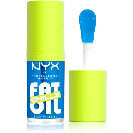 NYX Professional Makeup Fat Oil Chillz ulei pentru buze cu efect racoritor culoare Polar Peppermint 4.8 ml
