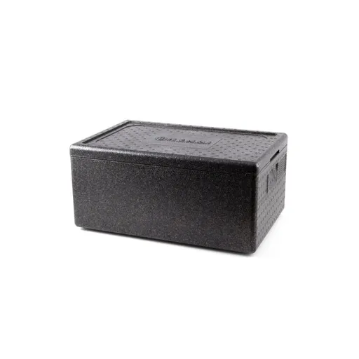 Cutie termoizolanta cu capac pentru transport, 40 lt, GN1/1, interior 538x338x(H)234mm, Hendi Kitchen Line, spuma polipropilenica, exterior 600x400x(H