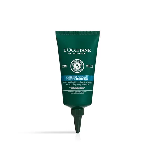 L'Occitane en Provence Ser revigorant pentru păr normal spre gras Purifying Freshness (Rebalancing Scalp Essence) 75 ml