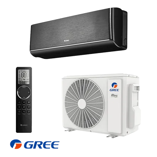 Aparat de aer conditionat inverter Gree Airy GWH12AVCXD-K6DNA1A, 12 000BTU, 24 m², A+++/A++, Wi-Fi, R-32, Negru
