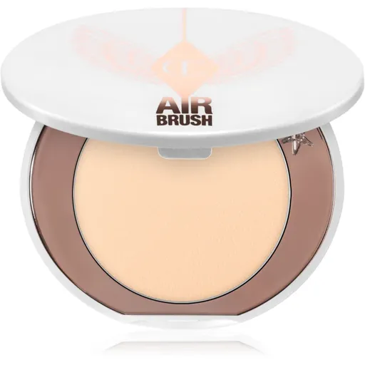 Charlotte Tilbury Airbrush Brightening Flawless Finish pudră compactă iluminatoare pachet pentru calatorie culoare Tan-Deep 3.4 g