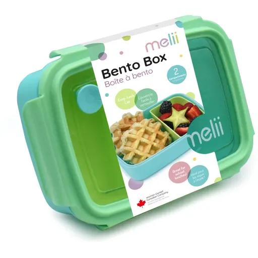 Melii Bento Box caserolă de mâncare Blue, Mint, Lime 880 ml