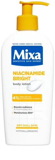 Mixa Loțiune de corp pentru piele uscată Niacinamide Bright (Body Lotion) 250 ml